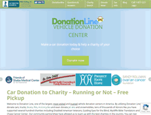 Tablet Screenshot of donationline.com